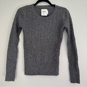 H&M L.O.G.G gray crewneck sweater wool blend size small